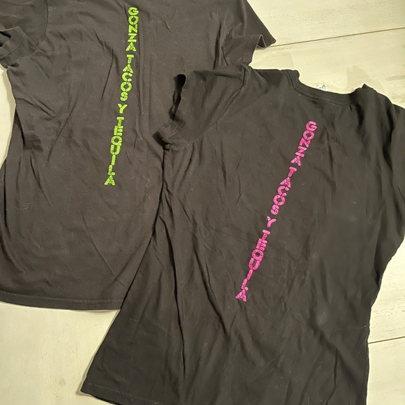 Gonza Tacos Y Tequila graphic Tees Size Large - Picture 2 of 2